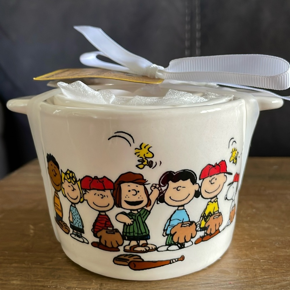 Rae Dunn Peanuts Gang Baseball Season Game Day Measuring Cups (10)